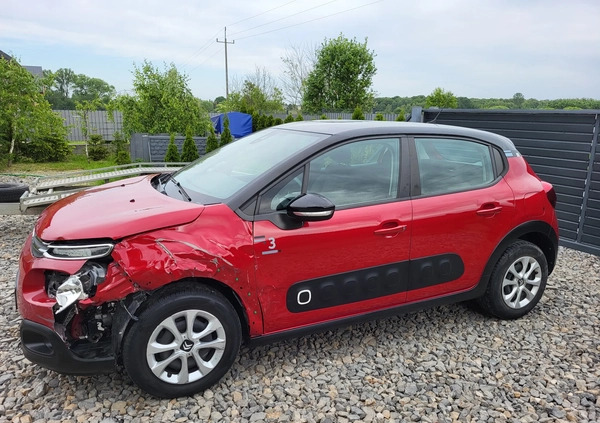 Citroen C3 cena 23500 przebieg: 94000, rok produkcji 2019 z Dobra małe 407